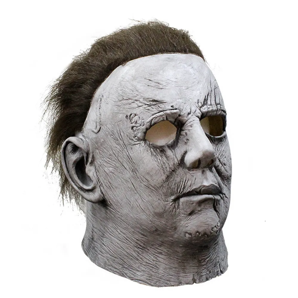 Cosmask Halloween Michael Myers Mask Truque ou Treat Studio Halloween Party Mike Mel White Head Head Latex Mask 2009294989060