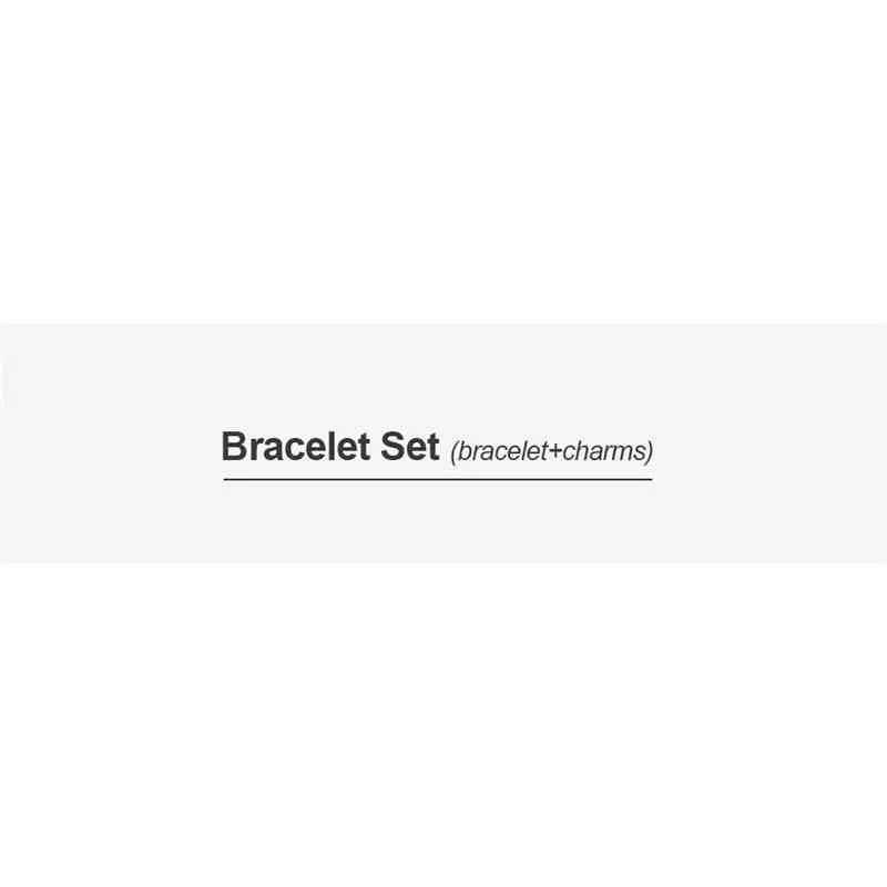 S925 argent couleur bracelet ensemble bricolage avec luxe original femmes bracelet charmes bijoux cadeaux pour les femmes