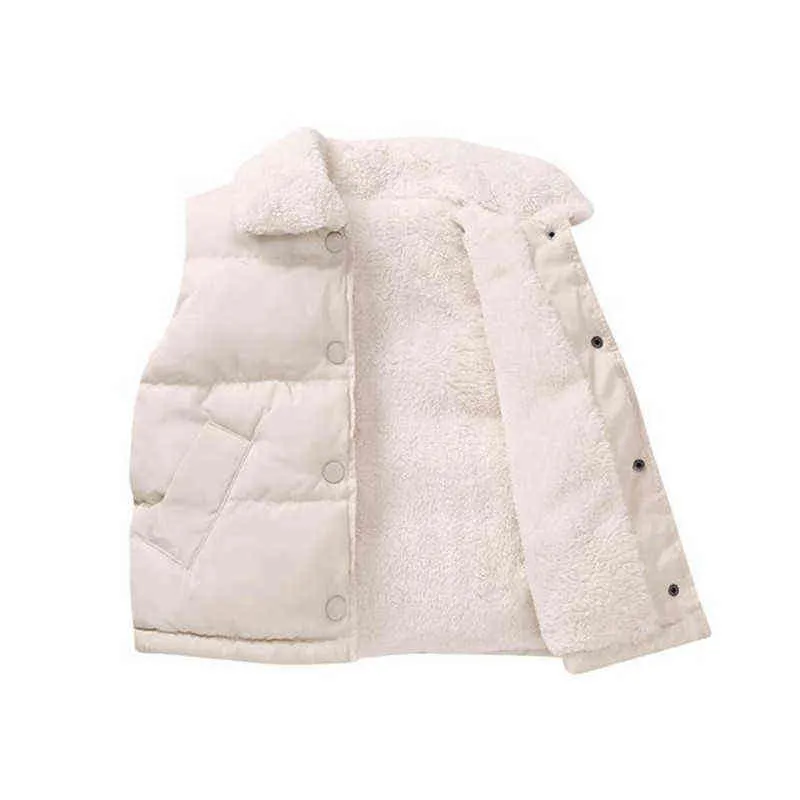 Enfants Chaud Gilet Veste Manteau Automne Enfants Garçon Filles Épaissir Polaire Vêtements D'hiver Enfant Adolescent Vêtements Manteaux 2-10 ans 211203