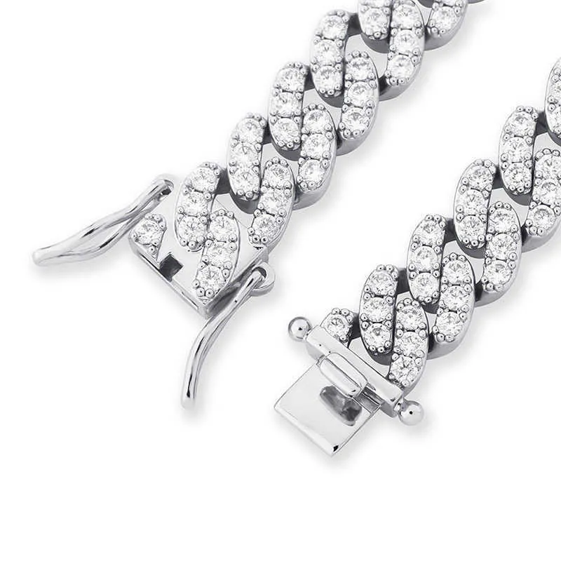 Bijoux de créateurs Chaînes glacées Hommes Femmes Bracelets de cheville Hip Hop Diamant Bracelets de cheville Or Argent Lien Cubain Accessoires de mode Charms