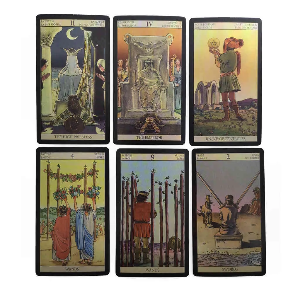 Flash Card Knight Tarot Mystical Divination oracles Cards Deck Fortune Telling Family Party Leisure Table Game.Deck saleSHDP