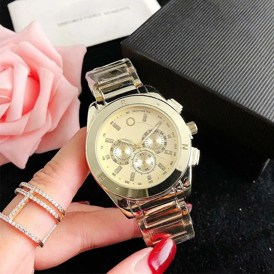 Fashion Brand Watches Women Ladies Girl Crystal Style Metal Steel Band Quartz Wrist Watch designer gift charming durable popular pretty