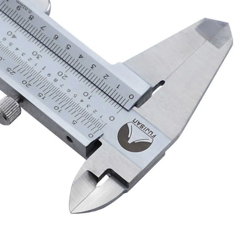 Vernier Caliper 0-150 / 200/300mm 1 / 1000in Mikrometer Inch / Metrisk metall Rostfritt Stål Skjutmätare Mätinstrument 210922