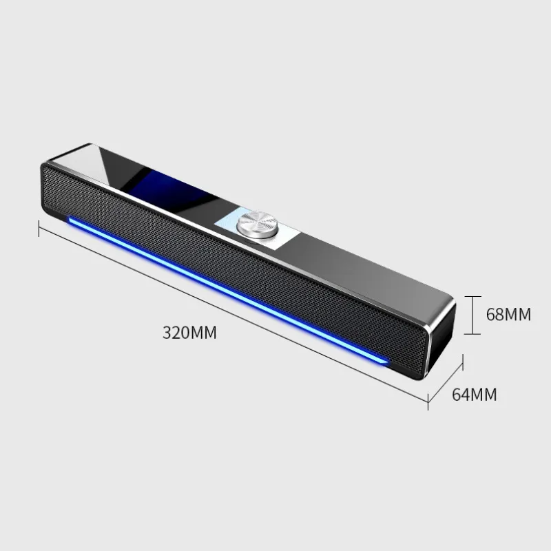 4D Surround Soundbar Bluetooth 5 0 Speaker AUX 3 5mm Wired Computer Speakers Stereo Subwoofer Sound Bar For Laptop PC Theater TV206t