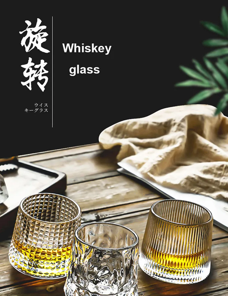 Décompressez Creative Tumbler Scotch Whisky Verre Tasse Verres À Vin Pour Bar Bureau Ménage Bière Whisky Cristal Tasses Shot Mug