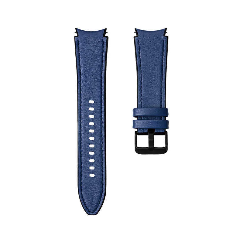 Bracelet d'extrémité incurvée en cuir et silicone pour Samsung Galaxy Watch 4 Classic 46 mm 42 mmgalaxy Watch4 44 mm 40 mm Bracelet de remplacement H0911388741