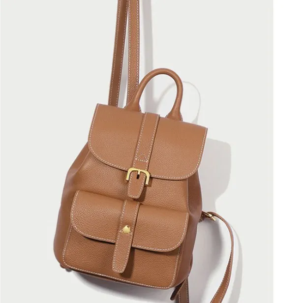 Повседневный женский рюкзак, новый тренд, верхний слой из воловьей кожи, женская сумка из натуральной кожи в школьном стиле 244y