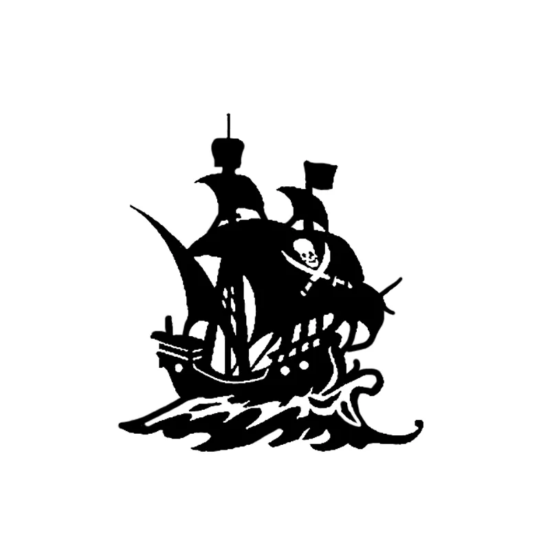 14.6 * 16,1 cm Einzigartige Piratenschiff Dekor Auto Reflektierende Aufkleber Vinyl Grafikzubehör Silhouette C16-1038