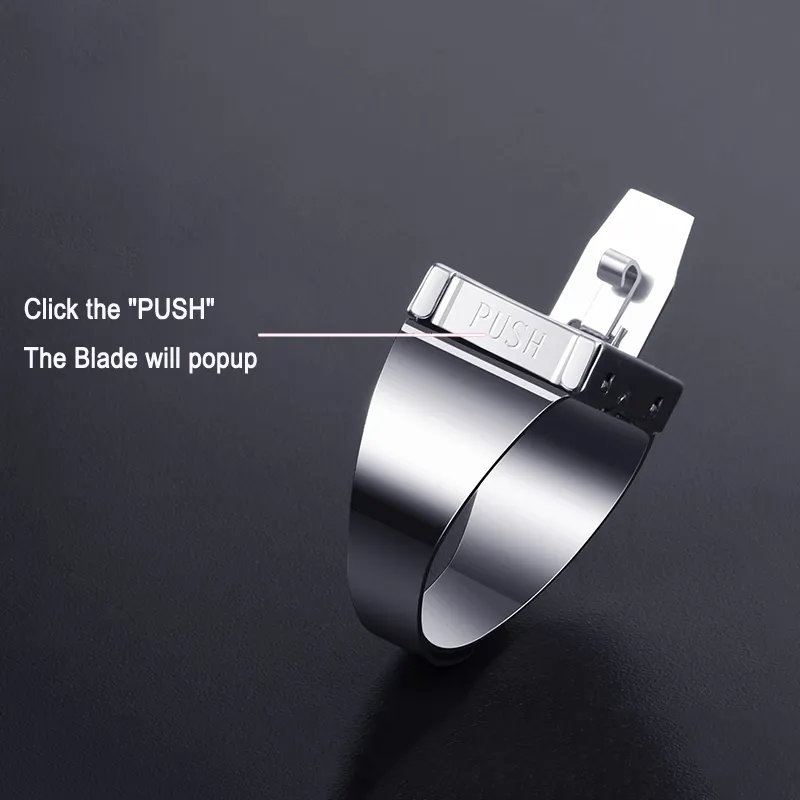 Protection Invisible Sécurité Femmes Self-Defense Personal Ring Fashion Men and Women039s Choice6520810