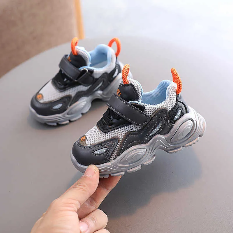 Automne enfant fille unisexe baskets bébé chaussures de sport pour enfants garçon mode maille respirant antidérapant chaussure décontractée 2021 1 2 3 6 ans G1025