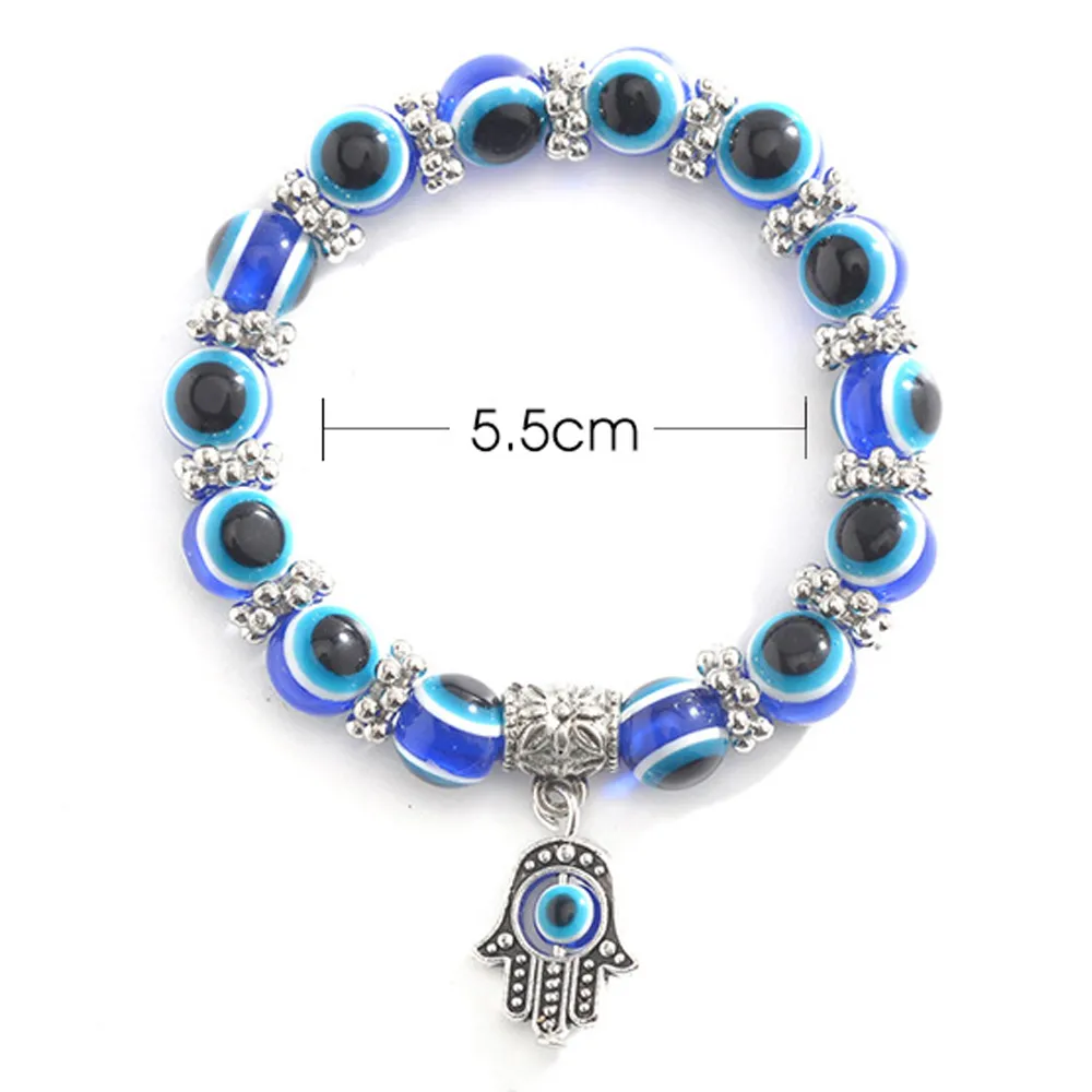 Bracelets de charme chanceux à la mode pour femmes rétro diable039 œil bangles bleu grec turc diable yeux maléliques bracelet bijoux femmes gi3517125