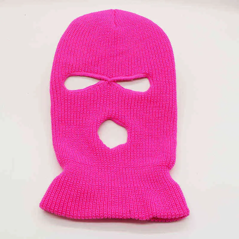 Balaclava máscara chapéu inverno capa néon máscara verde halloween bonés para partido motocicleta bicicleta esqui ciclismo balaclava rosa máscaras y21111