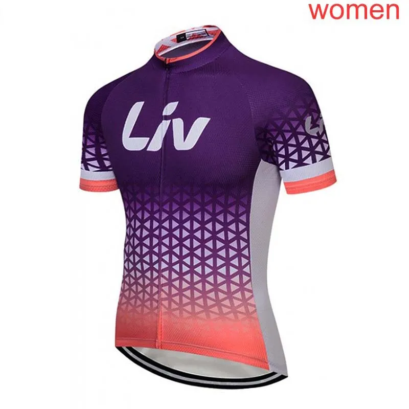프로 팀 LIV 여자 사이클링 저지 통기성 여름 짧은 소매 산악 자전거 셔츠 자전거 타기 야외 스포츠 CY2679