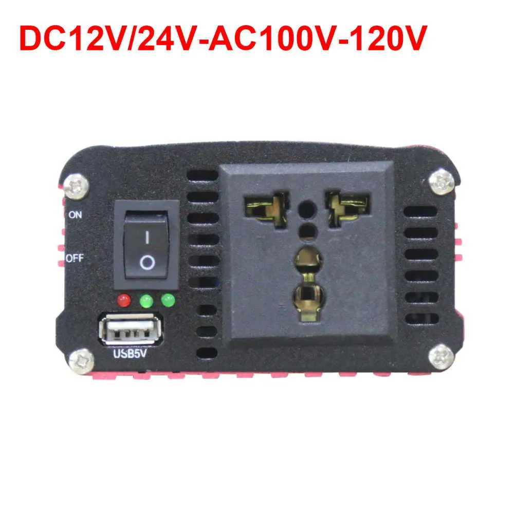 Bilomriktare Modifierad Sine Wave Inverter DC 12V / 24V till AC 110V / 220V 1000W Voltage Transformer Power Converter Inverter 12V 24V bil