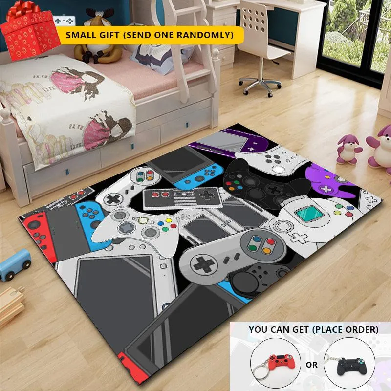 Dywany 2021 Cartoon Tapete Gamer Area Rugs Anti-Slip Mlowe do mycia do studium salonu sypialnia dla dzieci grającego mat301p