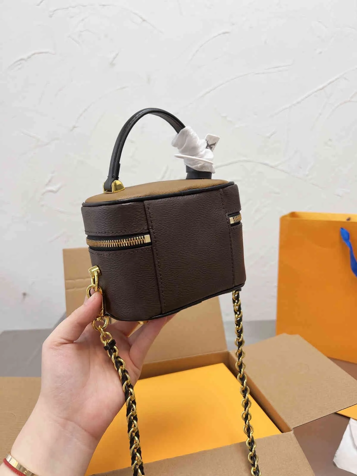 Shoulder Bags Women Handbag Messenger Crossbody Tote Leather Classic Retro Suitcase High Quality Fashion Designer Lady Wallet 1110