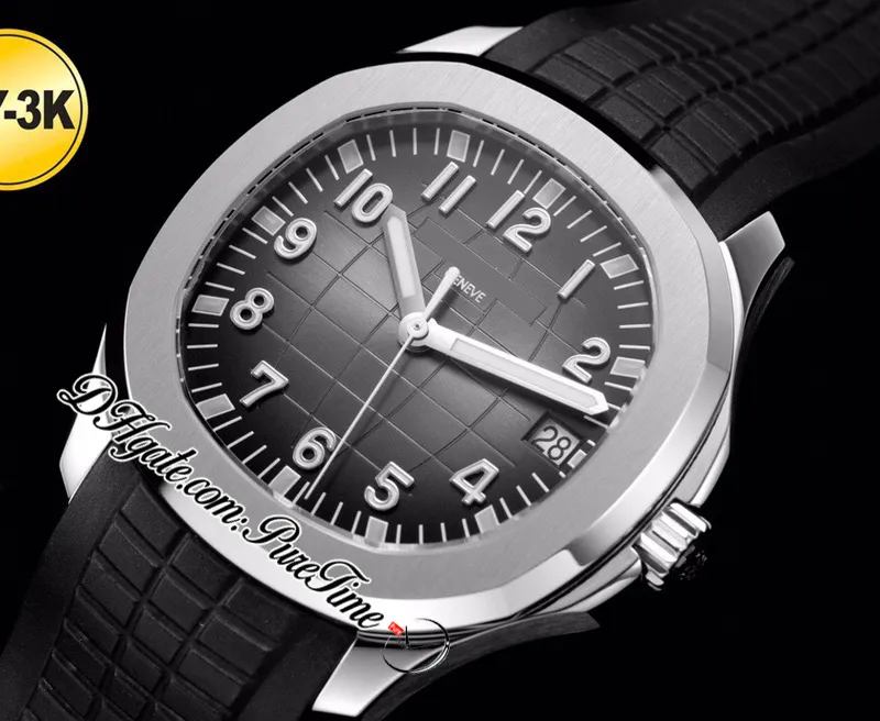 2021 3KF V2 5167A A324SC Automatische heren Watch Steel Case D-Gray Texture Dial Edition Black Rubber Strap Puretime PTPP Swiss M333s