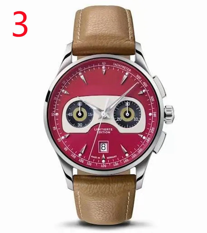 2021高品質の男性豪華な時計6ステッチシリーズすべてのダイヤルワークメンズクオーツウォッチトップブランド時計ラウンドシェイプファッションギフト282m