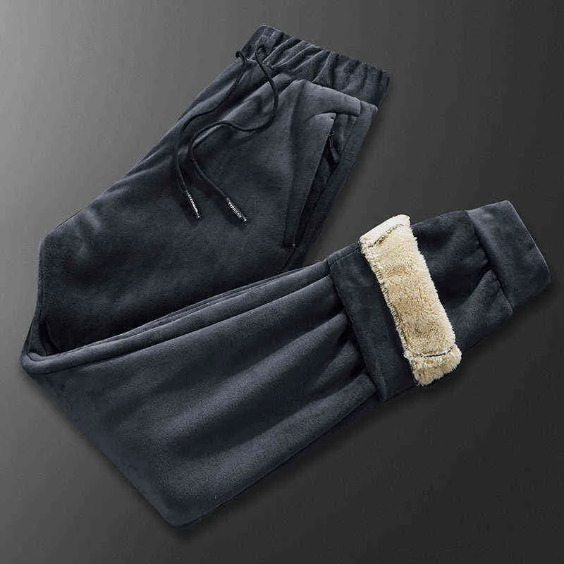 Winter Fleece Tracksuits Men Sets Thick Hoodies+Pants Suit Zipper Hooded Sweatshirt Sportswear Set Male Hoodie Sweatsuits 4XL 211220