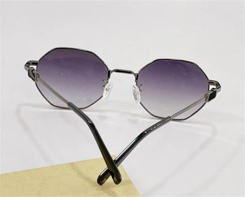 Diseño de moda gafas de sol para mujer 2040 polígono marco de metal estilo simple y moderno gafas protectoras uv400 de alta calidad 298B