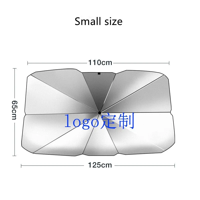 Kolay kullanım katlanabilir araba güneş şemsiye blok ısı uv güneş gölge şemsiye ön cam koruma blok ısı uv araba parasol