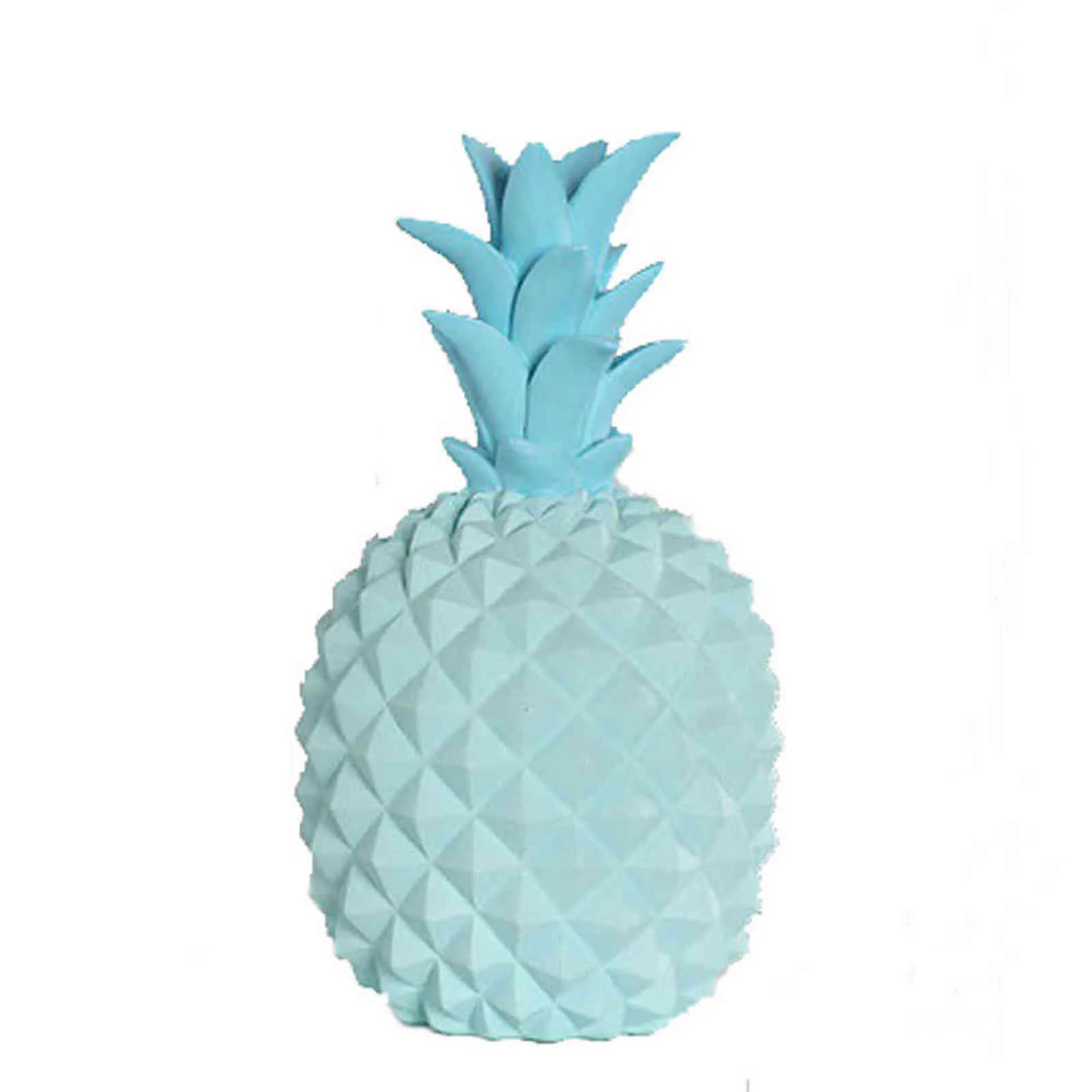 Europäische Harz Ananas Home kreative moderne einfache Ornamente rosa blau weiß Handwerk Desktop-Dekoration 211101