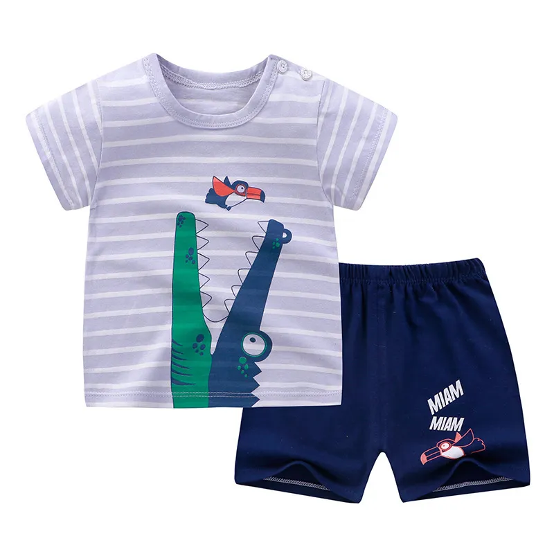 Yenidoğan Set Sevimli Baskı Pamuk Yumuşak Erkek Kızlar Giysileri Bebek Pijama Unisex Kids Giyim Setleri 2103096215600