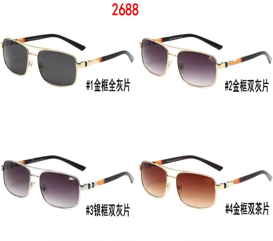 Wysokiej jakości marka okularów słonecznych dowody okulary przeciwsłoneczne projektant okulary okulary męskie wypolerowane czarne okulary przeciwsłoneczne 2688283V