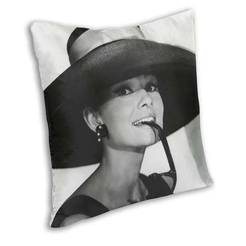 Cushion Decorative Pillow Cool Audrey Hepburn Case Home Decorative 3D Two Side Printed Cushion Cover For Living Room284B