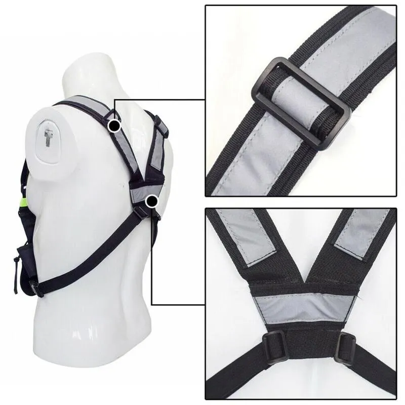 Backpack Reflective Men Women Fashion Nylon Chest Rig Bag Black Vest Hip Hop Streetwear Waist Pack Functional Tactical Vests 4 Col311a