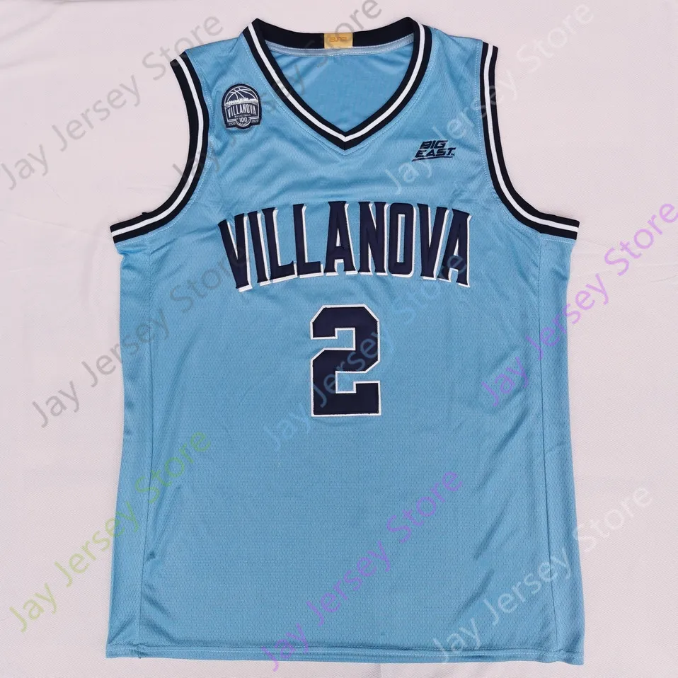 Basketball Jerseys 2022 Final Four 4 Villanova Wildcats Basketball Jersey NCAA College Caleb Daniels Eric Dixon Brandon Slater Longino Lowry Collin Gillespie