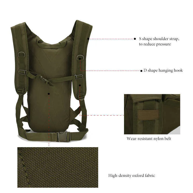 20L военный тактический рюкзак, мужской на открытом воздухе увлажняющий рюкзак, сверхлегкие пешеходные рюкзаки, водонепроницаемый кемпинг y0721