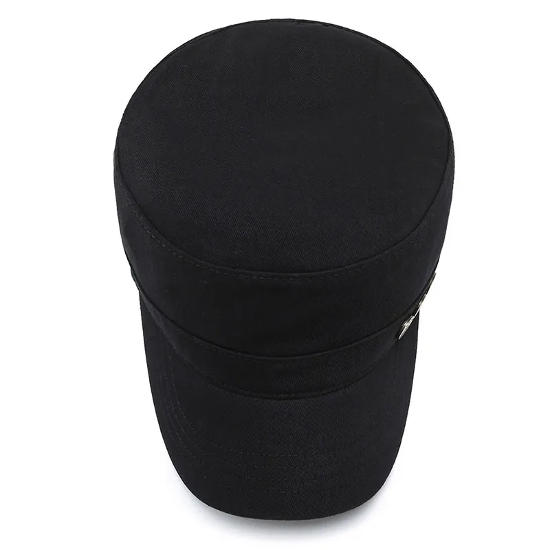 Cappello da uomo FlatTop Cap stile coreano alla moda semplice berretto militare all'aperto il tempo libero AllMatch cappello di protezione solare primavera e autunno 5584779