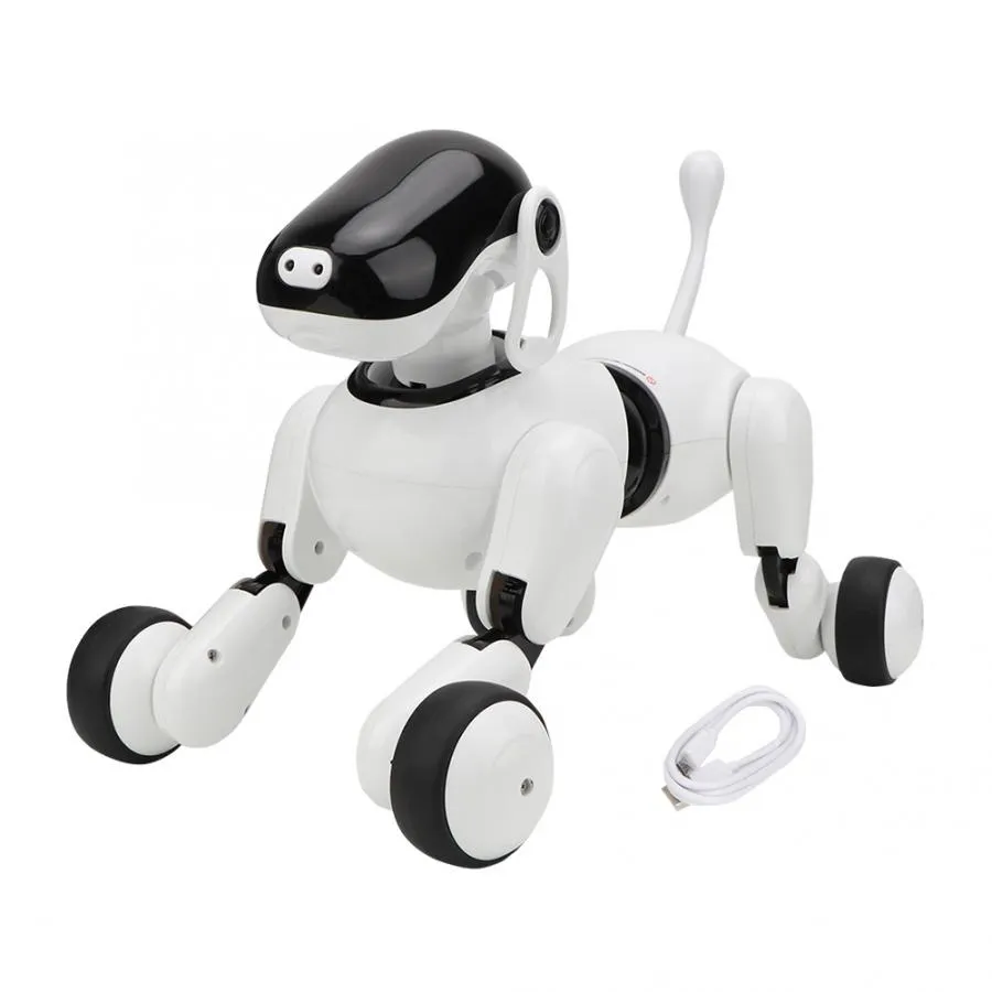 Robot eléctrico para cachorros con detección táctil, grabación de sonido, ojos LED, juguetes interactivos para perros y niños, regalo de Robot inteligente para niños y niñas