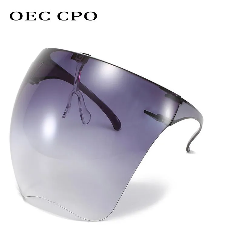 Lunettes de soleil OEC CPO surdimensionné plein visage masculin pour femmes faceux femmes masques de protection des lunettes de protection Bouclier Visor imperméable GL2505
