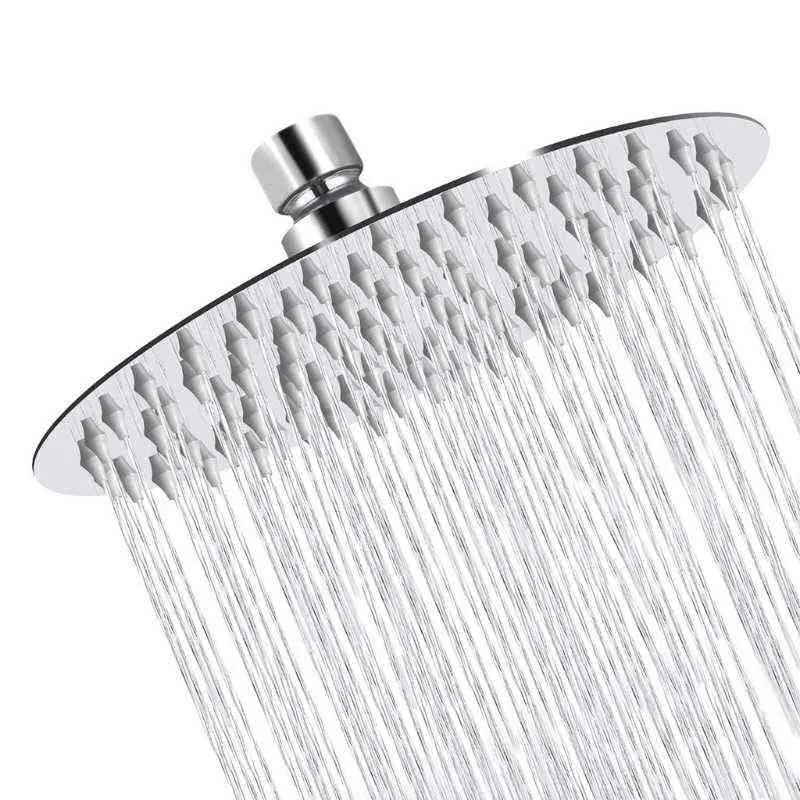 Soffione doccia ad alta pressione 12/10/8/6 pollici Acciaio inossidabile Acciaio inossidabile Showerfall Shower Facile installazione H1209