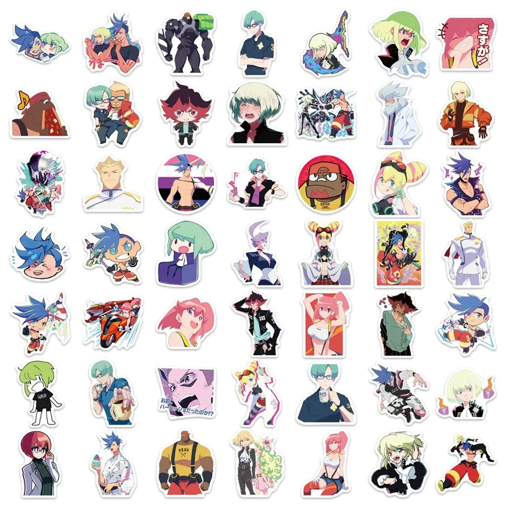 Autocollant de voiture 10/50/100 pièces Cool Anime autocollant PROMARE pour ordinateur portable planche à roulettes bagages voiture moto vélo guitare enfants vinyle autocollant bombe décalcomanies