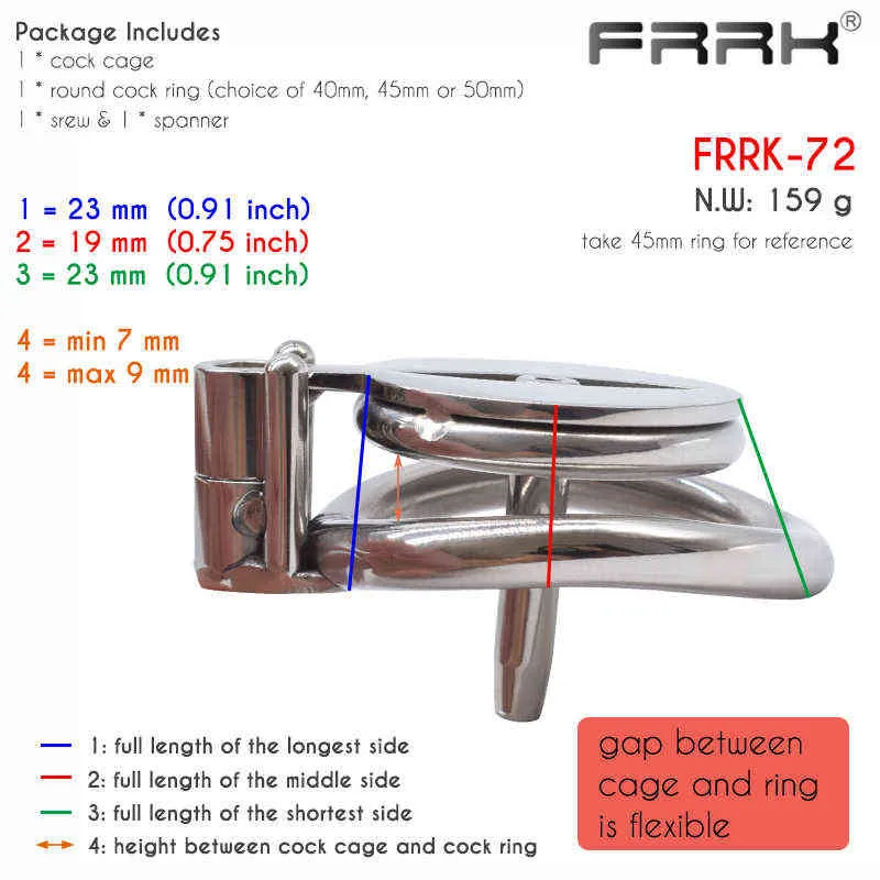 nxyデバイスfrrk ureethralチューブボンデージベルトスチールペニスリング付きフラットオスケージ小さな金属コックロックbdsmセックスおもちゃ