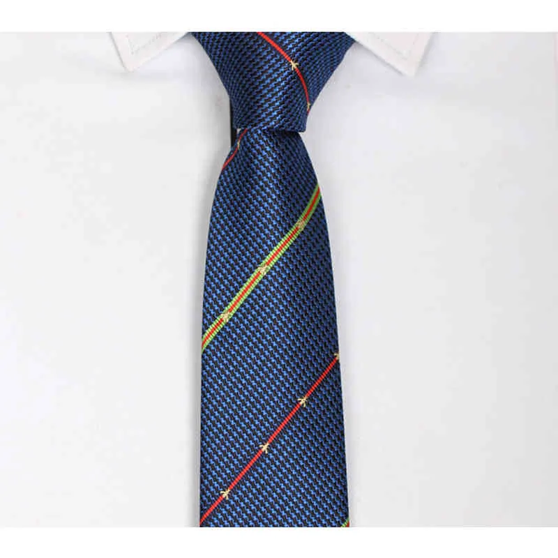Cravatta da lavoro a righe da 7 cm di marca uomo, abito da uomo di lusso alla moda, cravatta blu, matrimonio, festa, con confezione regalo