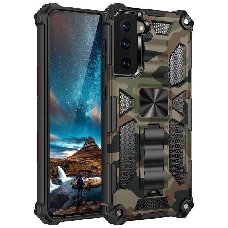 Hidden Magnetic Kickstand Case For Samsung Galaxy S21 Ultra S20 S10 Plus S20 FE Note 20 A72 A52 A12 A71 A51 Shockproof Armor Cover1839703