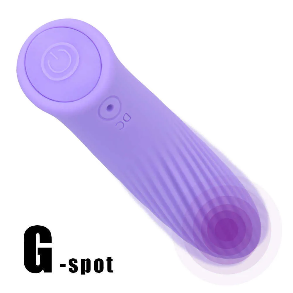 Articoli massaggi Vibrazione della vagina Vibratore del dildo 7 Velocità Stimolatore del clitoride del punto G Maturbatore femminile Mini proiettile Giocattoli sexy le donne