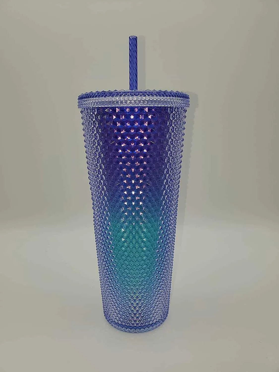 Starbucks Studded Blue Ombre 24 uncji Plastikowy zimny kubek 202184ks200c