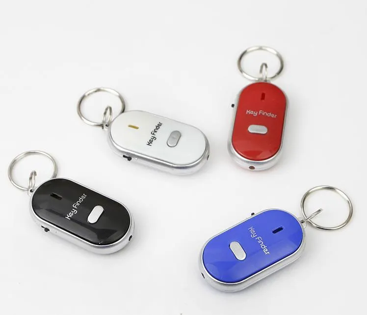 500 stücke Party Favor Whistle Sound Control LED Key Finder Locator Anti-Verloren Schlüssel Kette Localizator Schlüssel Chaveiro GIFT3326