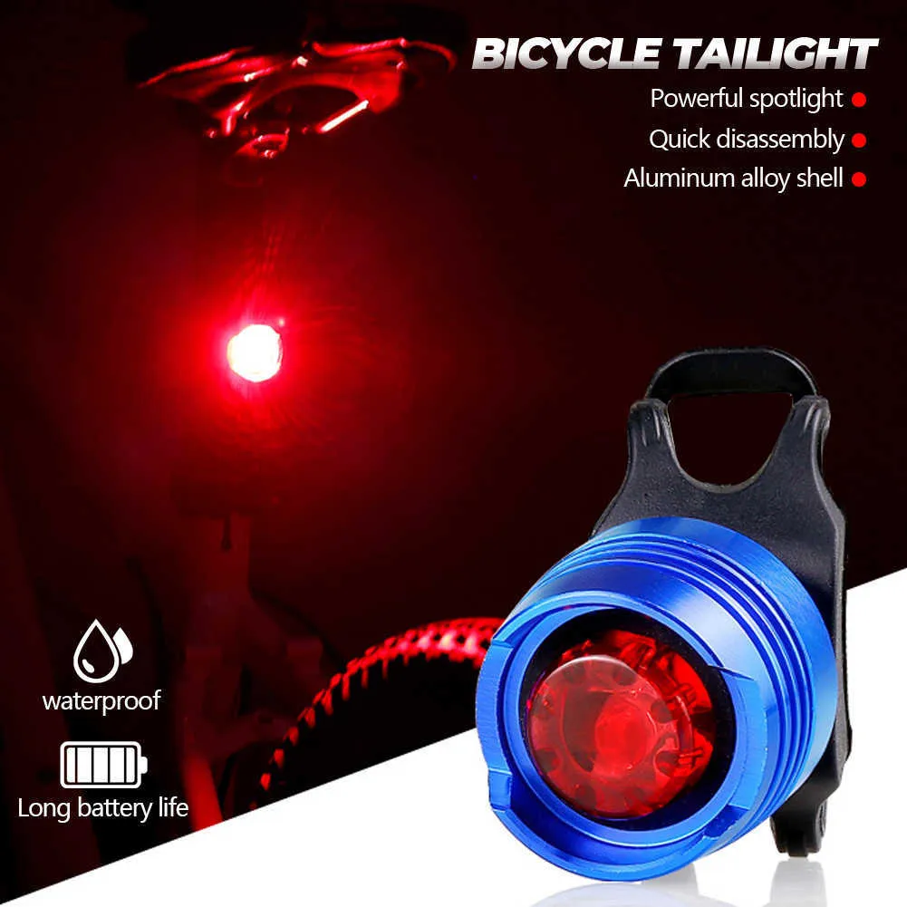 Bicicleta Teilight LED Liga de Alumínio Tailights Luz de Alta Brilho ADVERTÊNCIA ADVERTÊNCIA Capacete de segurança luz de bicicleta Rã