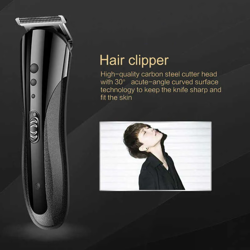 3 In1 Mens Electric laddningsbart hår Clipper Portable Beard Shaving Shaving Machine Razor Beard Nos Trimmer TSLM1 P08175197427