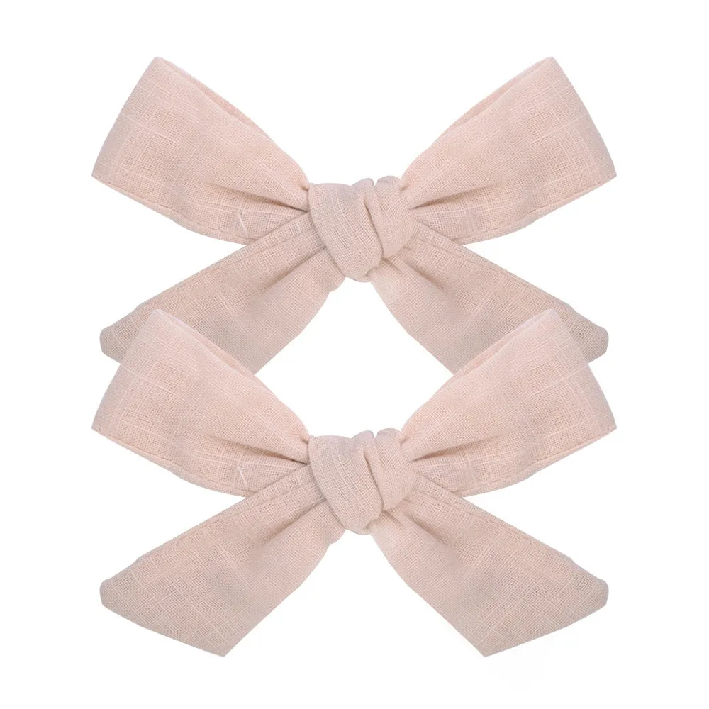 Kids Girls Bowknot Hairpins Baby Girl Hair Bows Hair Clips Candy Color Hair Accessories Makaron Children's Cute Barrettes /Bag G22403