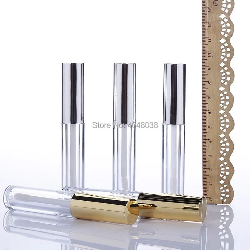 1ML 5ML 10ML Lip Gloss Tubes Gold Silver Cosmetic Packaging Lipgloss Wand Tubes Empty Lip Gloss Tubes Private Label 
