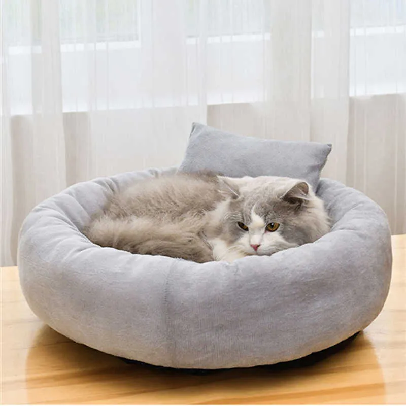 Autunno Inverno Caldo Pet Letto Mat In Pile Coperta di Cotone Super Soft Addensare Pet Cuscino Morbido Gatto Nido Accessori Gatti Forniture Animali Domestici 210713