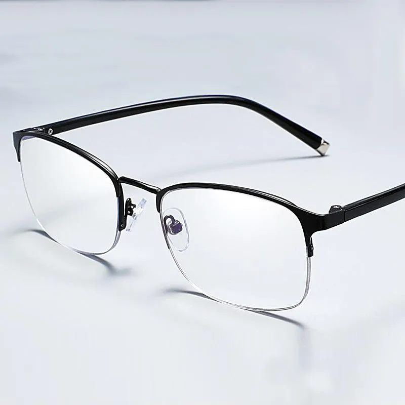 Gafas de sol irrompibles flexibles gafas de lectura progresivas para hombres mujeres presbicia anti luz azul TR90 titanio extra endurecido213H
