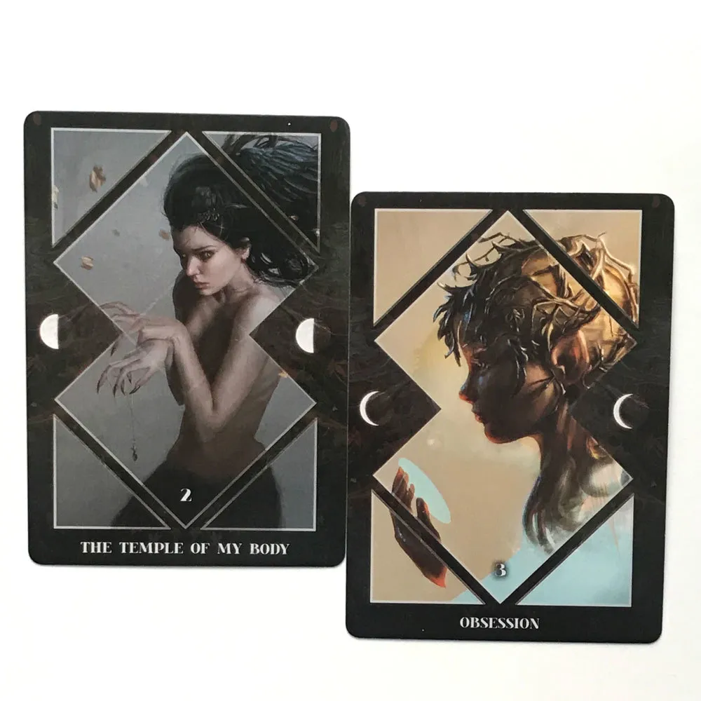 32 pièces Dark Mirror oracles cartes Deck Tarot famille fête jeu de société astrologie Divination destin jeux individuels